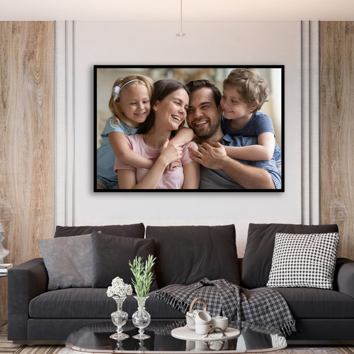 Personalized Custom Photo Canvas  - Family Portrait Wall Art
